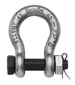 IMPA 234231 ANCHOR SHACKLE SAFETY BOLT 13,5x16x22mm SWL 2,0 ton
