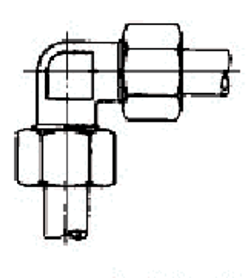 IMPA 733251 Equal elbow coupling FE/ZN 4MM 100BAR