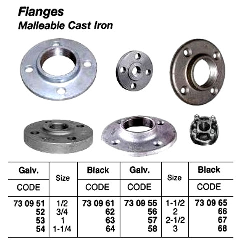 IMPA 730965 FLANGE GALV.FEMALE THREADED BSP 1 1/2