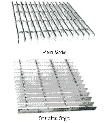 IMPA 673803 Galvanised grating, serrated style 6000x1000 mm 30/5