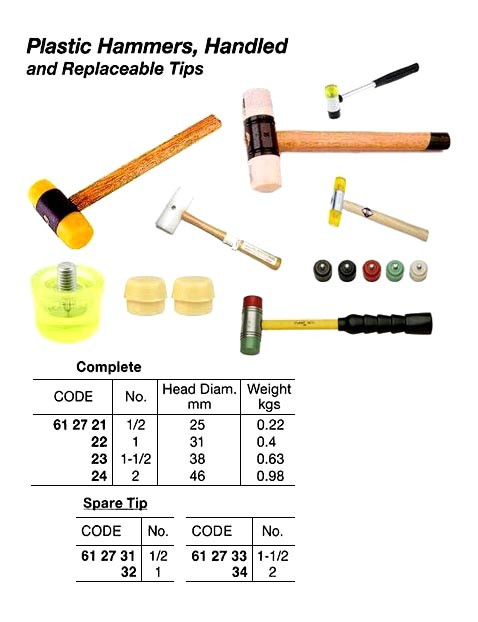 IMPA 612732 HAMMER HEAD PLASTIC 32mm Nr.3 GERMAN