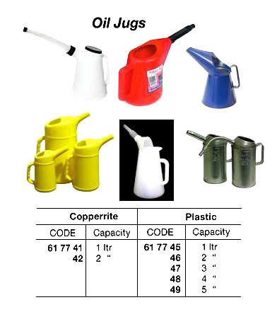 IMPA 617748 OIL JUG PLASTIC 5,0 liter WITH LID & FLEXIBLE SPOUT