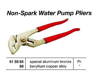IMPA 615886 PLIER WATERPUMP 250mm ALUMINIUM-BRONZE NON-SPARK