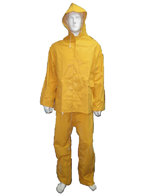 はる IMPA 190437 RAIN SUIT YELLOW WITH HOOD SIZE L
