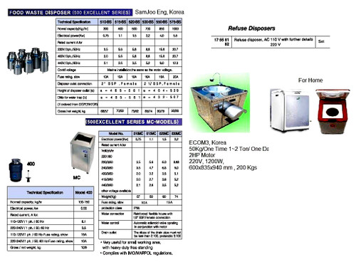 IMPA 175582 Refuse Disposer D800