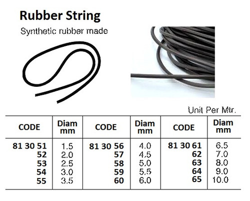 IMPA 813056 RUBBER STRING 4 MM