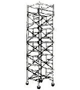 まへ IMPA 232102 Scaffolding alu. 200 x 72,5 x 570 cm