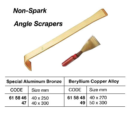 IMPA 615847 SCRAPER ANGLE NON-SPARK MBK 40X300MM