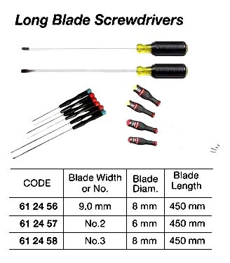 pua出品 IMPA 612457 SCREWDRIVER PLASTIC HANDLE PHILLIPS 200mmxNo.2 GERMAN