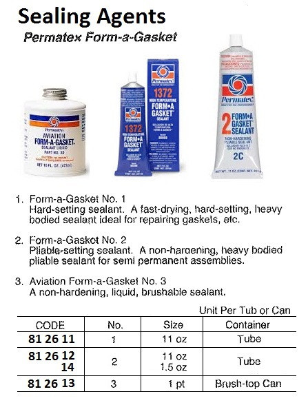 IMPA 812611 SEALING AGENT PERMATEX FORM-A GASKET NO.1 11OZ