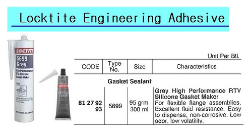 IMPA 812792 SILICONE AKFIX HT 300 GREY 85 GRM