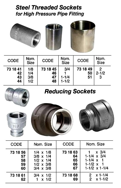 IMPA 731847 SOCKET STEEL 3000psi-NPT 1 1/4