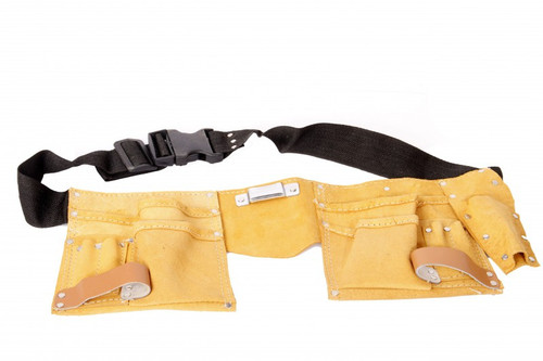 IMPA 613695 TOOL POUCH LEATHER WITH BELT 11-COMPARTMENTS