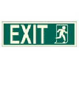 IMPA 334410 Direction sign (PV) - Exit running man left