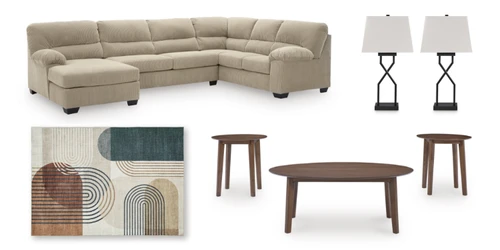 SimpleJoy Sand Sectional Packages