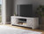 Cayboni LG Whitewash TV Stand w/Fireplace Option