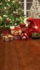 Santa Was Here Backdrop