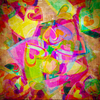 Square Bright Hearts Backdrop