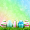 Square Easter Egg Bokeh Backdrop