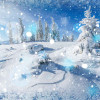 Square Frozen Bokeh Backdrop