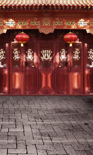 Festive Temple Backdrop