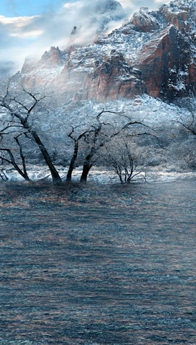Mountain of Ice Backdrop Mountain of Ice Backdrop