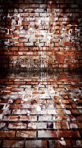 Paint Splattered Brick Backdrop