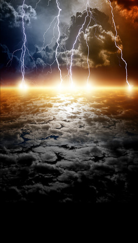 Lightning on the Horizon Backdrop