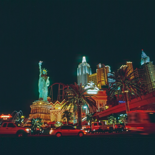 Square Vegas Skyline Backdrop