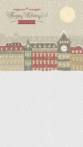 Holiday Town Backdrop Tall Holiday Town Backdrop Tall