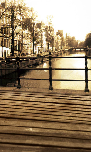 City Footbridge Photography Backdrops