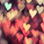 Square Hipster Heart Bokeh Backdrop