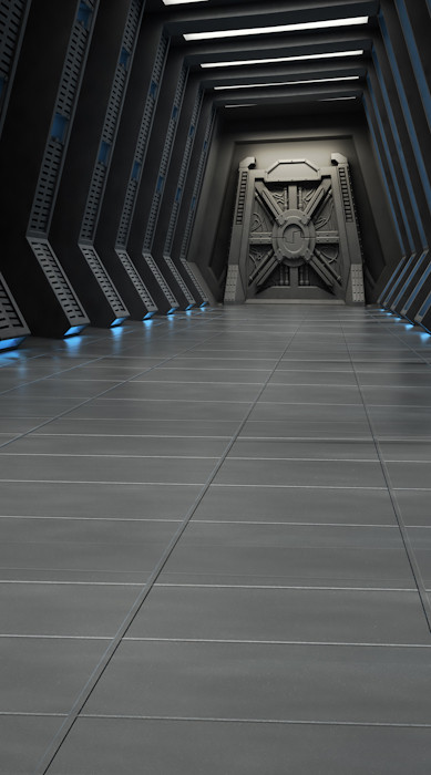 Death Star Hallway Backdrop | Photo Pie