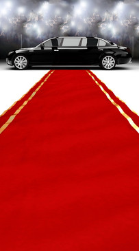 Limo & Red Carpet Backdrop 