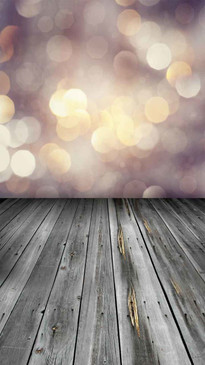 Tall Smokey Gold Bokeh Backdrop