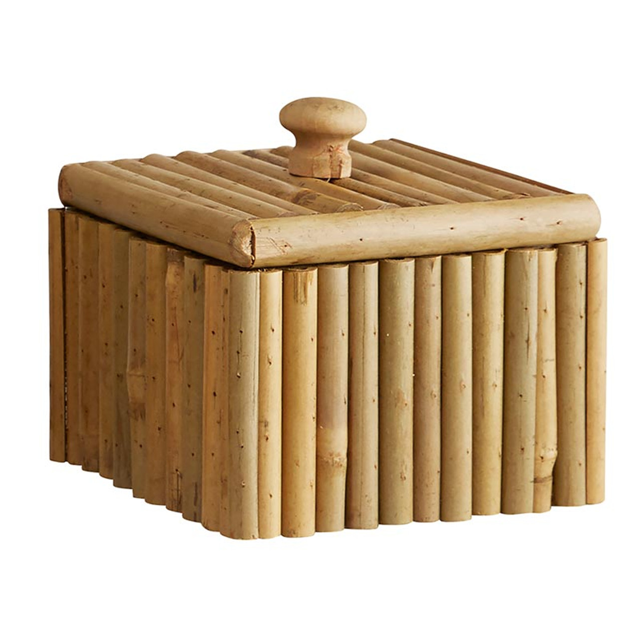Green 2 Go Natural Bamboo 3-Compartment Square Hinged