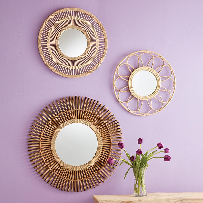 Woven Rattan Mirror - [Consumer]47th & Main