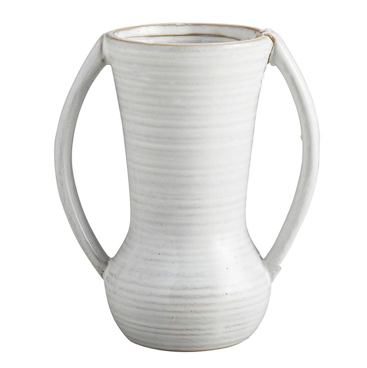 knude dække over bølge Two Handle Ceramic Vase - 47th & Main