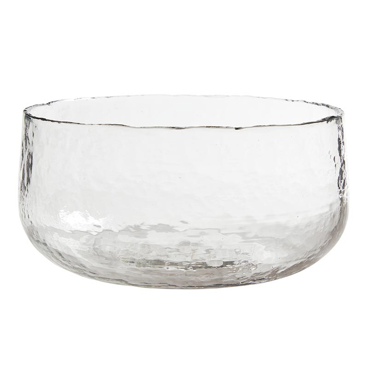 Large Pebbled Glass Bowl