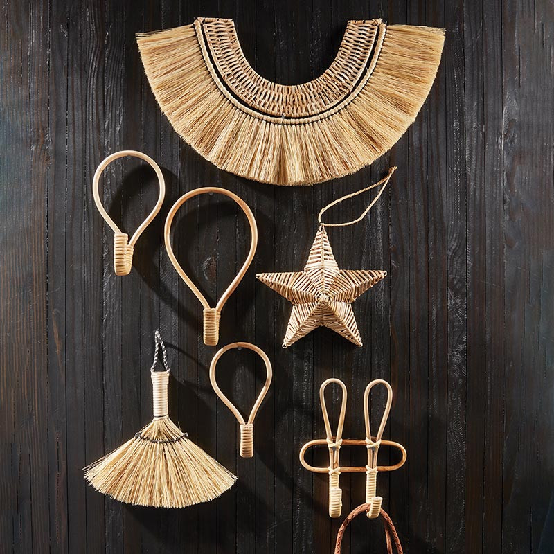 Cane Wall Hanging - Set of 2 - [Consumer]47th & Main