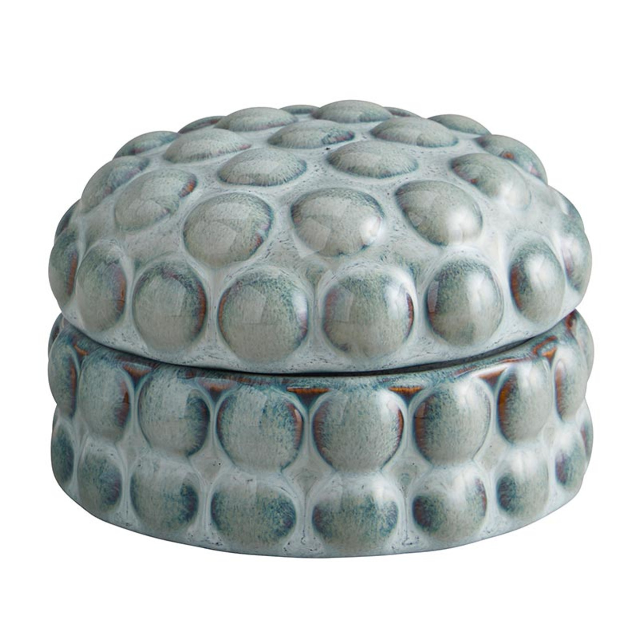 47th & Main Keepsake Decorative Marble Box with Lid, Medium, White