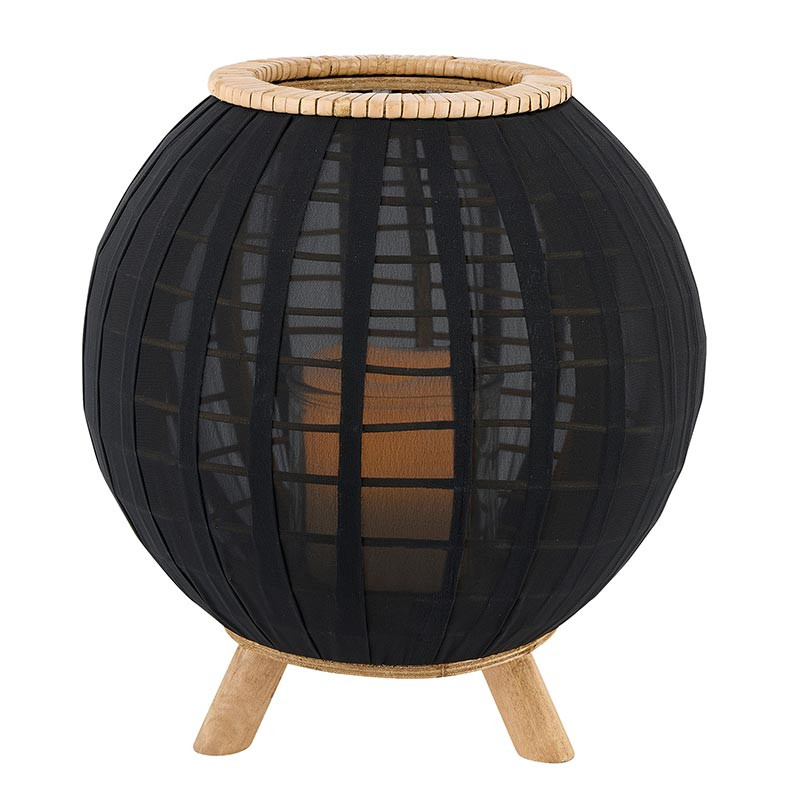 Black Bamboo Lantern - Large - [Consumer]47th & Main