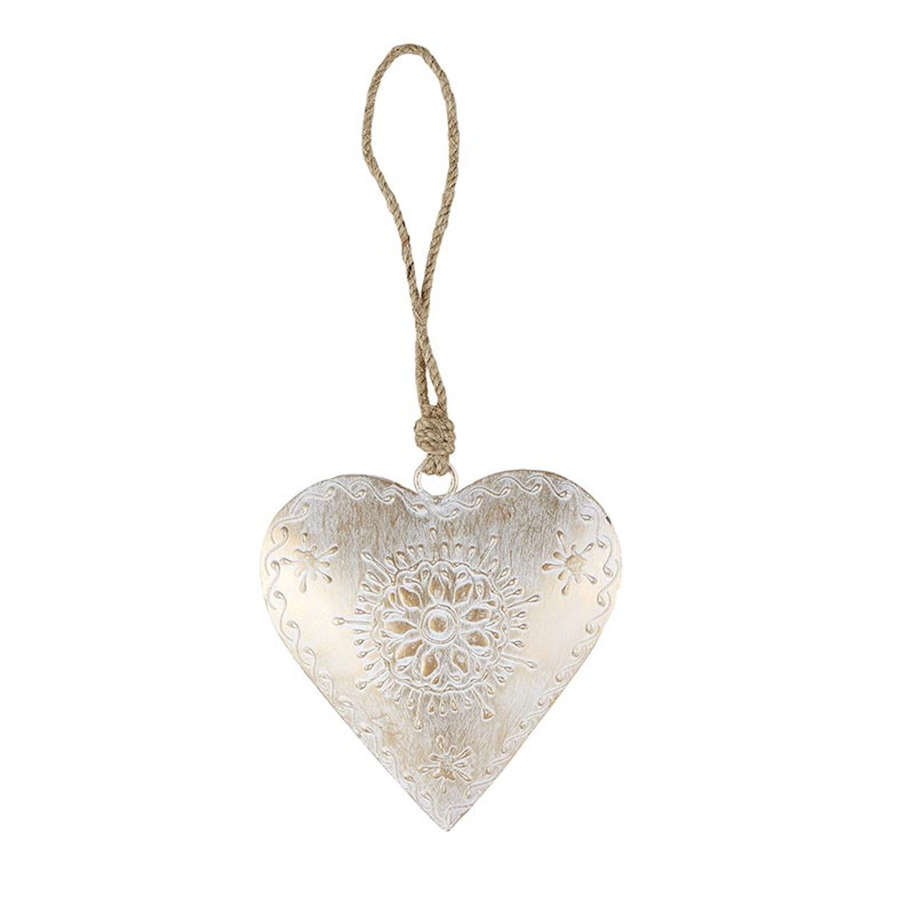 White Heart Decor - Small