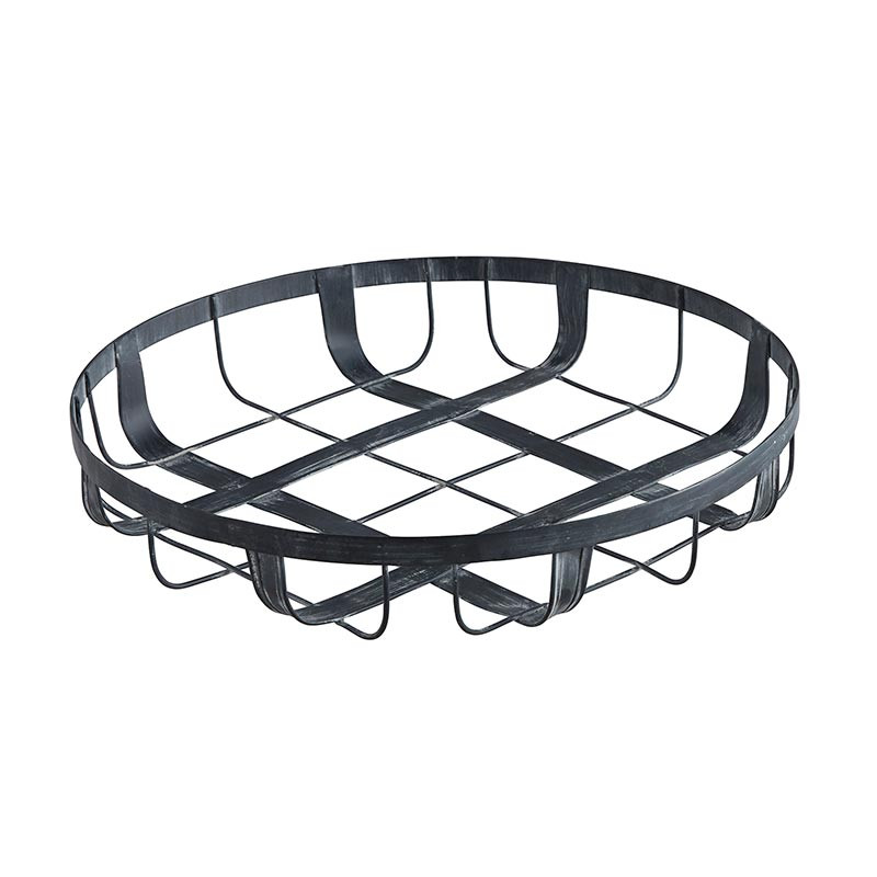 Panier Multifonction Metaltex Noir - Rangement Cuisine Et Salle De Bain 33x12x9 Cm