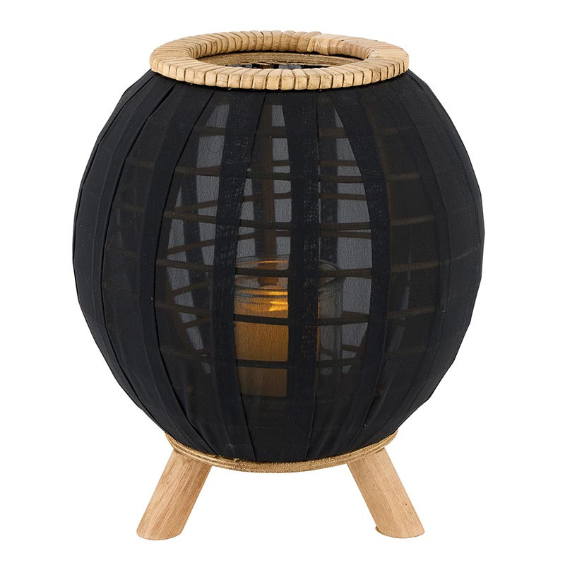 Black Bamboo Lantern - Small - [Consumer]47th & Main