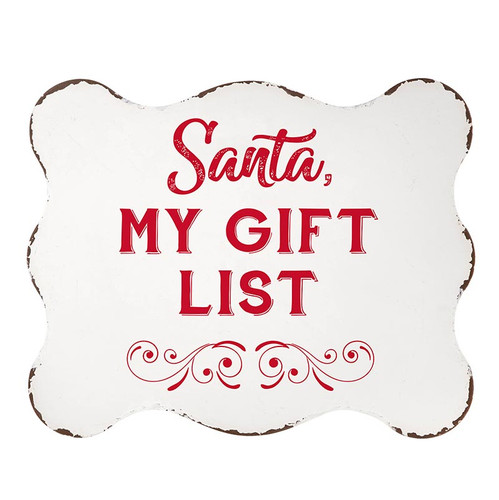 Metal Sign - My Gift List