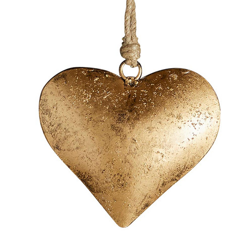 Golden Antique Heart - Small