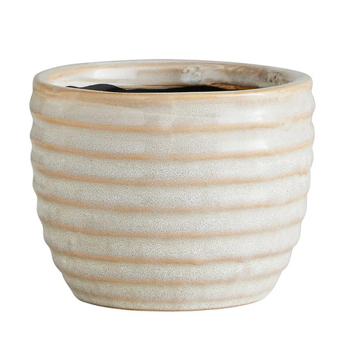Striped Ceramic Pot - Small