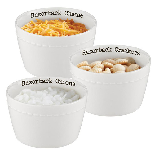 Chili Condiment Set - Razorbacks