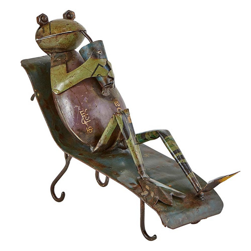 Iron Frog with Glass